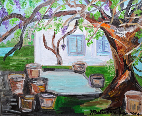 Aspettando Godot - 45 x 38 cm